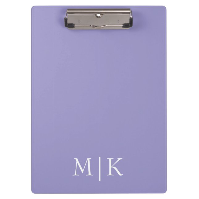 Pranchetas Purple and White | Modern Monogram (Frente)