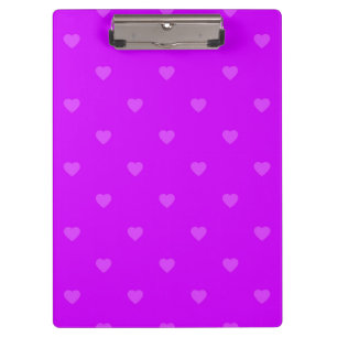 Pranchetas Purple hearts pattern