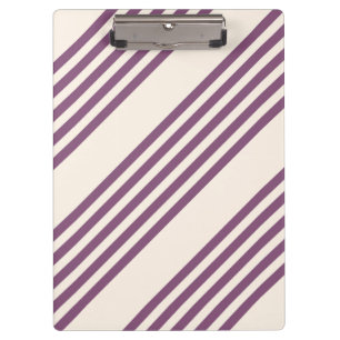 Pranchetas Púrpura Mauve e bege - 5 listras padrão