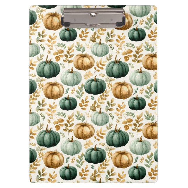 Pranchetas Quadro de Fotografias de Pumpkin de Queda Personal (Frente)