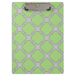 Pranchetas Quatrefoil Verde