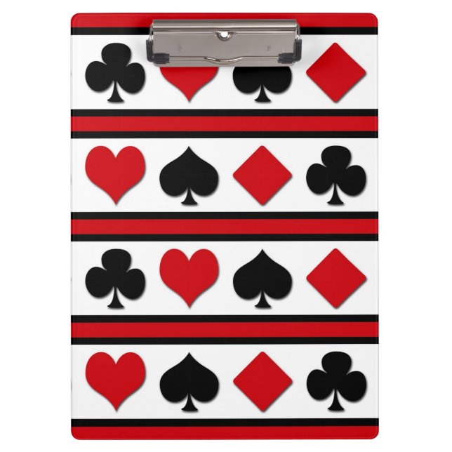 Pranchetas Quatro naipes de cartão (Frente)
