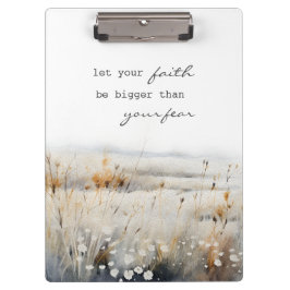 Pranchetas Que sua fé seja maior do que o medo da citação cri