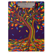 Queda de Cute Árvore Arco-Íris Purple Outono Ação