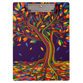 Pranchetas Queda de Cute Árvore Arco-Íris Purple Outono Ação