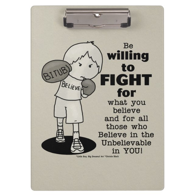 Pranchetas Querer lutar (Frente)