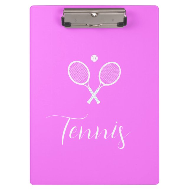 Pranchetas Rackets de tênis e Ball Deep Pink (Frente)