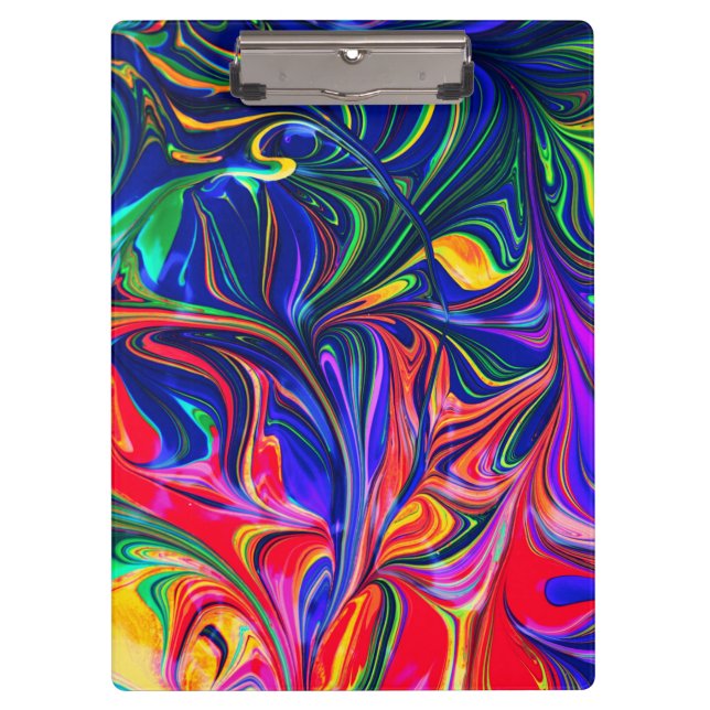 Pranchetas Rainbow Swirl Trippy Glow Stick (Frente)