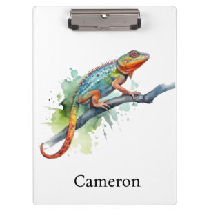 Pranchetas Ramal das Cores: Arte de Chameleon, personalização