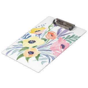 Pranchetas Ramalhete de Flores de Primavera   Aquarela Floral