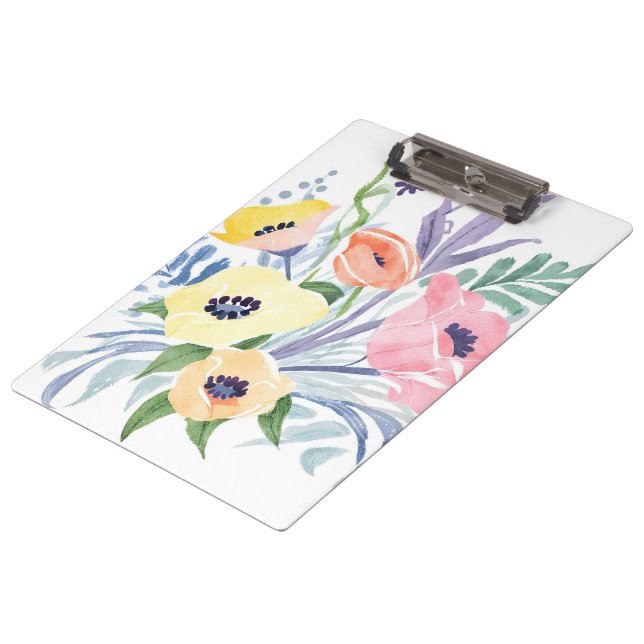 Pranchetas Ramalhete de Flores de Primavera | Aquarela Floral (Inclinado)
