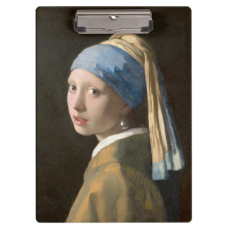 Pranchetas Rapariga com pérolas e Arte Vermeer