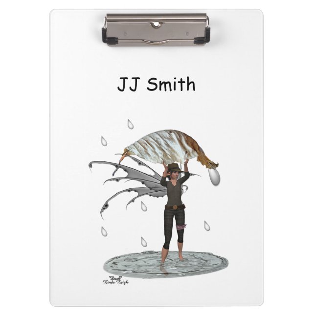 Pranchetas Rapaz Chuva Fada Com Folha De Folha (Frente)