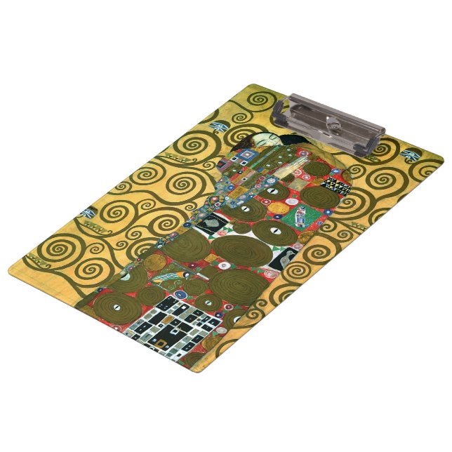 Pranchetas Realização ou O Abraço por Gustav Klimt (Inclinado)