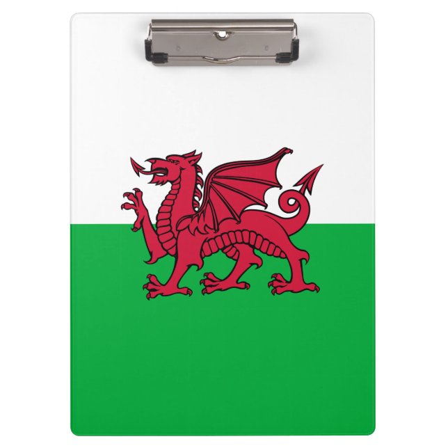Pranchetas Red Dragon Celtic Flag & Welsh (Frente)