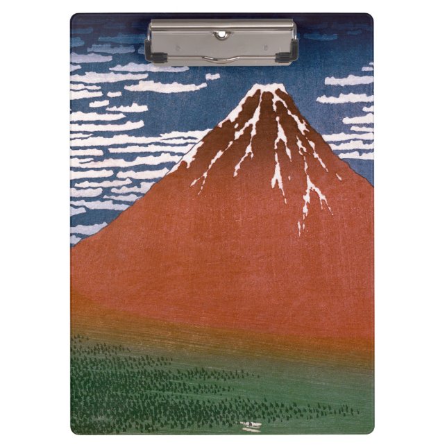 Pranchetas Red Fuji, Aka Fujiyama Volcano Katsushika Hokusai (Frente)