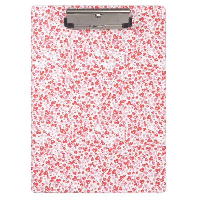 Pranchetas Red Love Hearts – Valentine Collection (Frente)