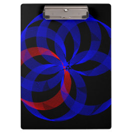 Pranchetas Red Revolving Accent Geometric Clipboard