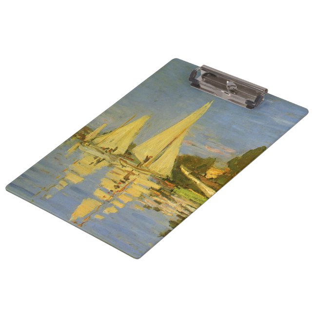 Pranchetas Regata em Argenteuil por Claude Monet (Inclinado)