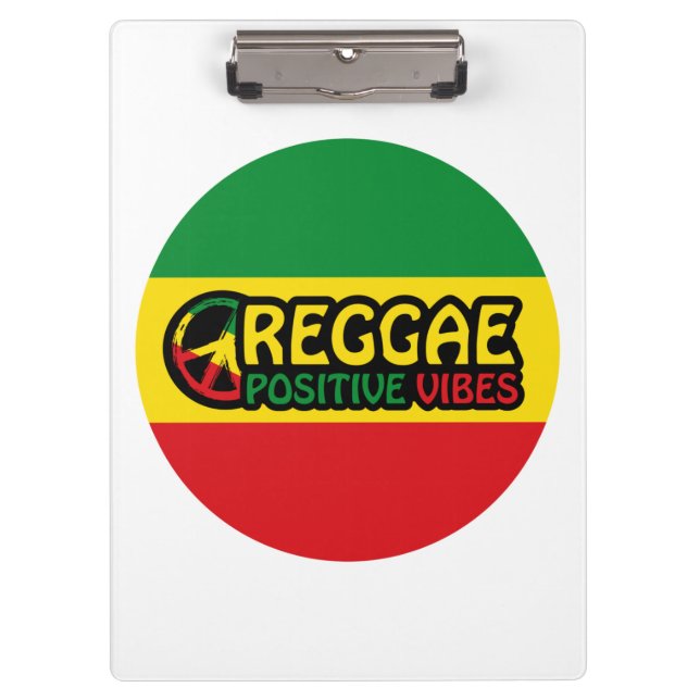 Pranchetas Reggae Music com vibrações positivas e bandeira de (Frente)