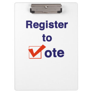 Pranchetas Registre-se para Votar 2026