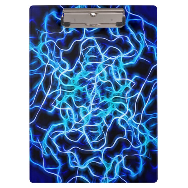 Pranchetas Relâmpago de Néon Blue Tesla (Frente)