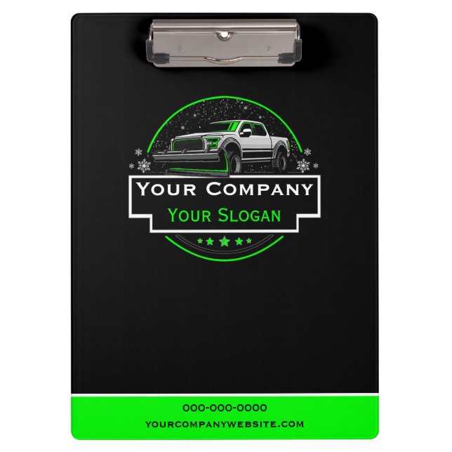 Pranchetas Remoção de neve profissional, empresa que flutua c (Frente)