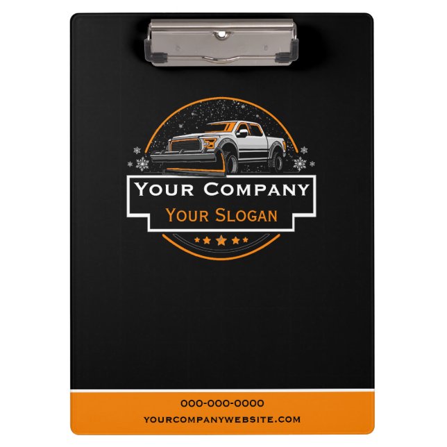 Pranchetas Remoção de neve profissional, empresa que flutua c (Frente)