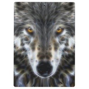 Pranchetas Retrato gráfico Wolf Inspirational