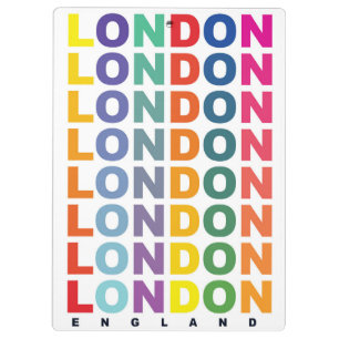Pranchetas Retro London England poster