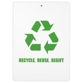 Pranchetas Reusar Regift do reciclar