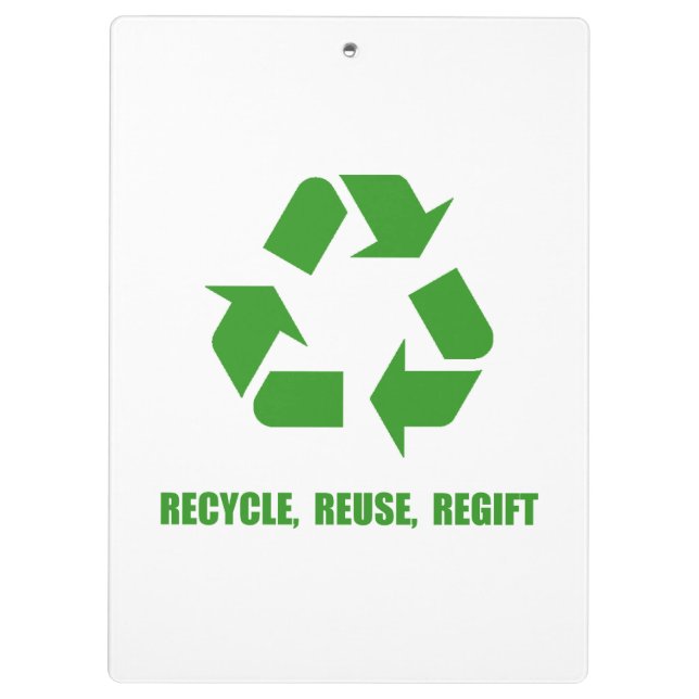 Pranchetas Reusar Regift do reciclar (Verso)