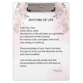 Pranchetas Ritmo De Vida - Esperança Encheu Poema