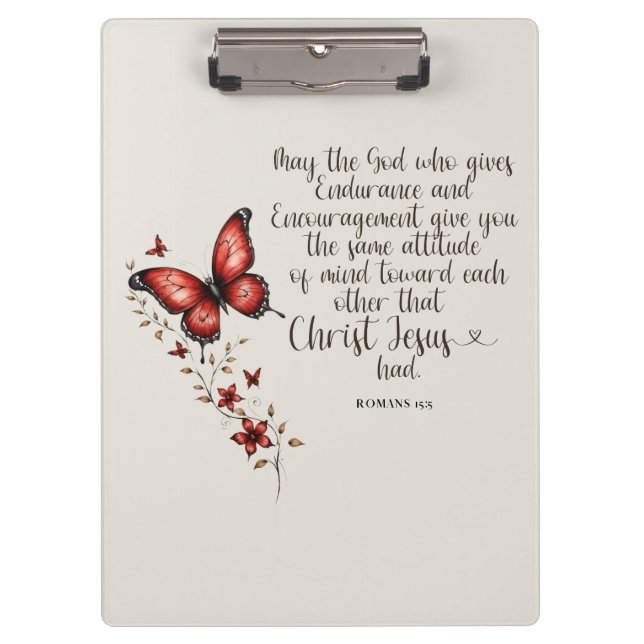 Pranchetas Romanos Imagem Versa de Bíblia 15:5 (Frente)