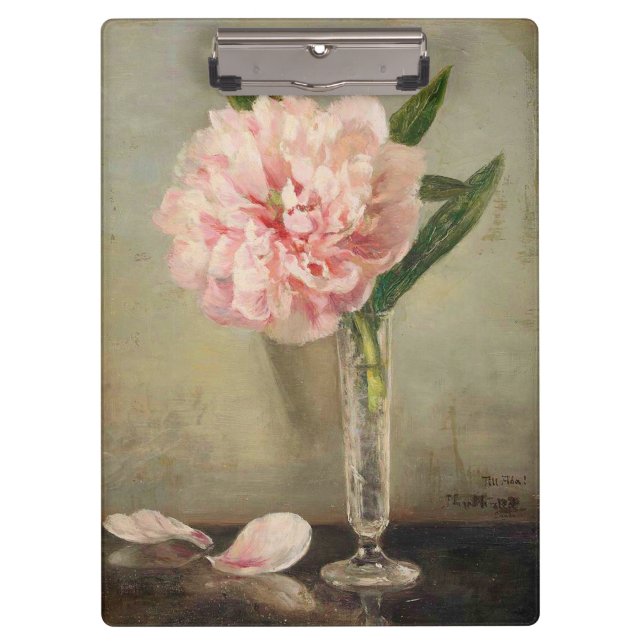 Pranchetas Romantic soft pink peony in vase (Frente)