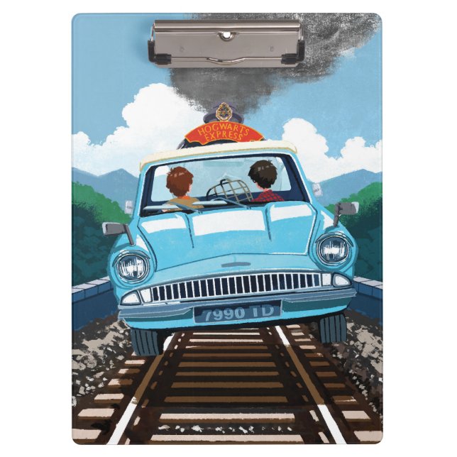 Pranchetas Ron & HARRY POTTER™ em carro voador para HOGWARTS™ (Frente)