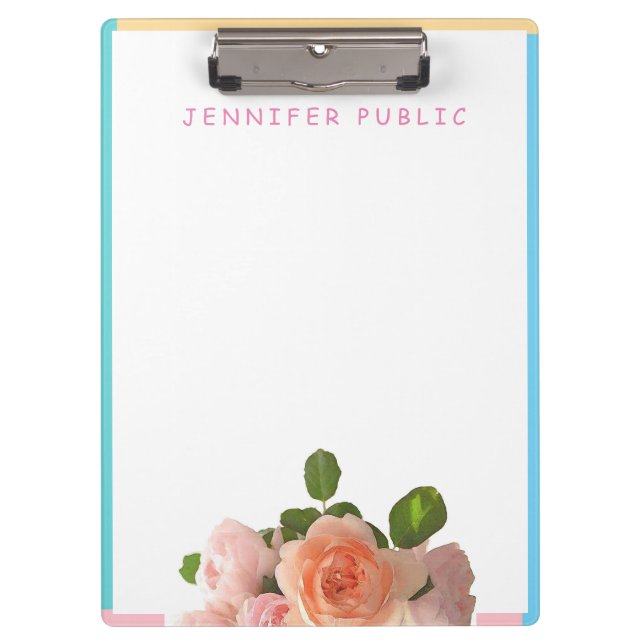 Pranchetas Rosa amarelo-rosa Modelo verde-aquarela (Frente)