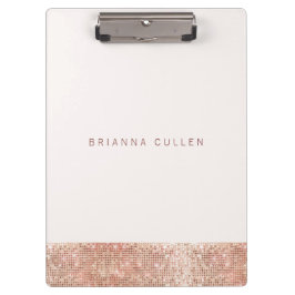 Pranchetas Rosa de Glam Moderno - Sequência Dourada Preto