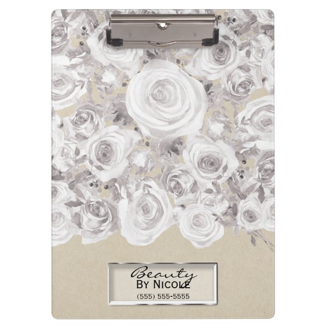 Pranchetas Rosa de inverno russo branco Kraft Chique Kraft (Frente)