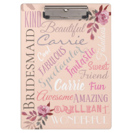 Pranchetas Rosa de outono Personalizado de Tribo Brito Dourad