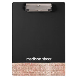 Pranchetas Rosa de Tendência Moderna - Sequência Dourada Pret