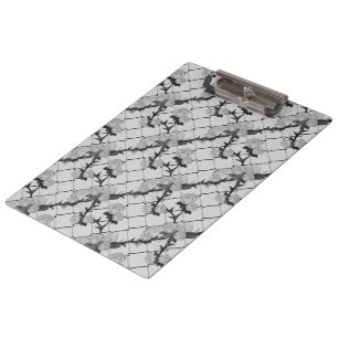 Pranchetas Rosa Fantasma Subindo uma Cerca de Corrente com Ví