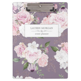 Pranchetas Rosa Garden Mauve Área de Transferência Personal