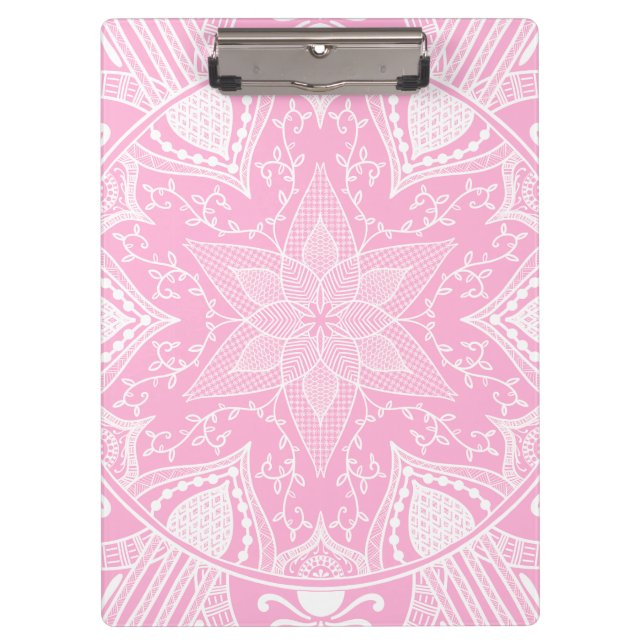 Pranchetas Rosa Mandala (Frente)