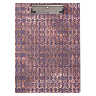 Pranchetas Rosa Ouro Glamouroso com Folha e Lavanda Art Déco