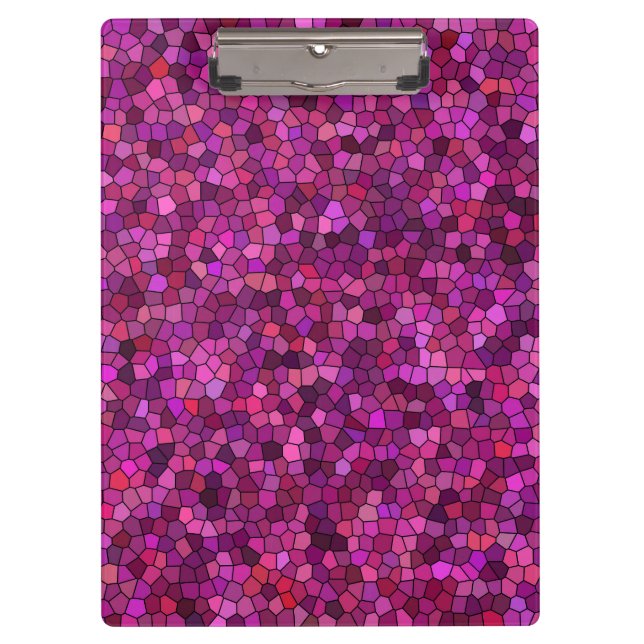Pranchetas Rosa Púrpura do Mosaico (Frente)