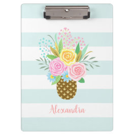 Pranchetas Rosas de ananás - Buquê - Turquesas Rosa