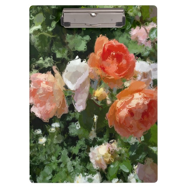 Pranchetas Rosas de Laranja de Aquarela (Frente)