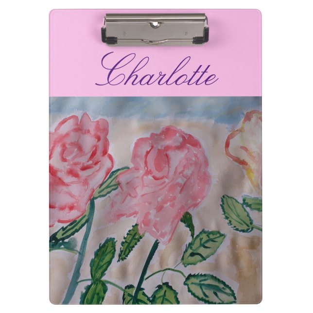 Pranchetas Rosas de Verão abstrato (Frente)