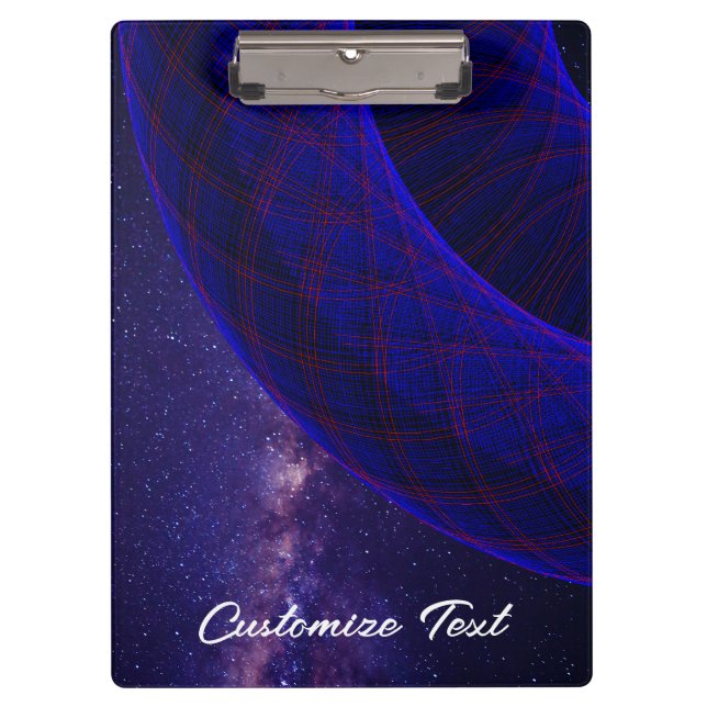 Pranchetas Rosquinhas Azuis Na Área De Transferência De Espaç (Frente)